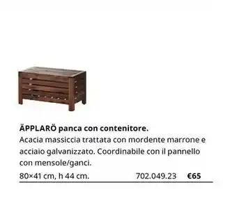 Applaro Panca Con Contenitore