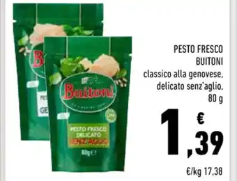 Conad Superstore PESTO FRESCO BUITONI 80 g offerta