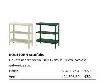 IKEA Kolbjòrn Scaffàle offerta