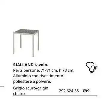 IKEA Sjalland Tavolo offerta