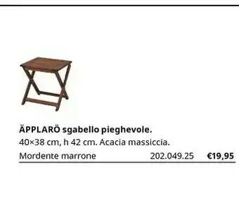 IKEA Spplaro Sgabello Pieghevole offerta