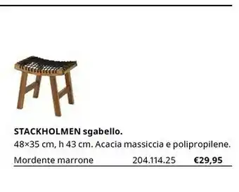 IKEA Stackholmen Sgabello offerta