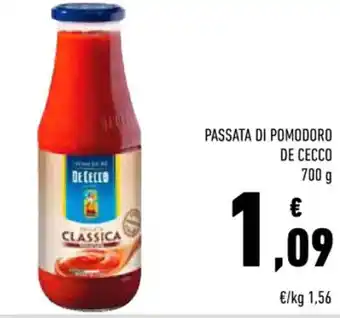 Conad Superstore PASSATA DI POMODORO DE CECCO 700 g offerta
