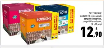 Conad Superstore CAFFE' BORBONE 70 + 10 pezzi offerta