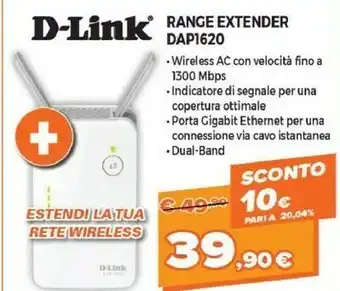 Expert D-Link Range Extender DAP1620 offerta