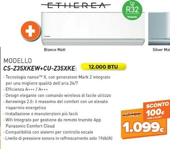 Expert Panasonic CS-Z35XKEW + CU-Z35XKE offerta