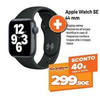 Expert Apple Watch SE 44 Mm OLED Grigio GPS (satellitare) offerta