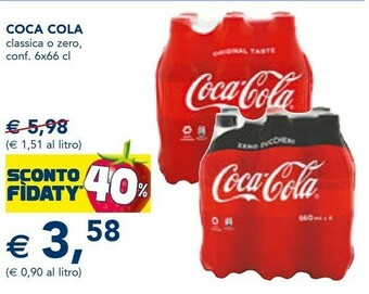 Esselunga Coca Cola Classica O Zero offerta