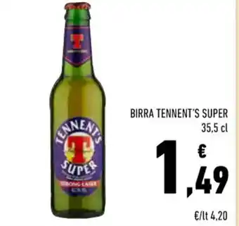 Conad Superstore BIRRA TENNENT'S SUPER 35,5 cl offerta