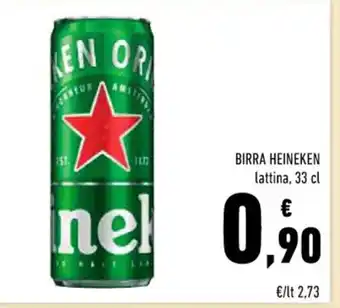 Conad Superstore BIRRA HEINEKEN lattina, 33 cl offerta