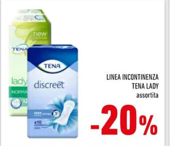 Conad Superstore LINEA INCONTINENZA TENA LADY assortita offerta