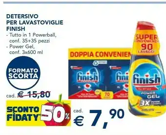 Esselunga Finish Detwersivo Per Lavastoviglie offerta