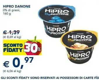 Esselunga Hipro Danone 0% Di Grassi offerta