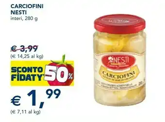 Esselunga Nesti Carciofini Interi offerta