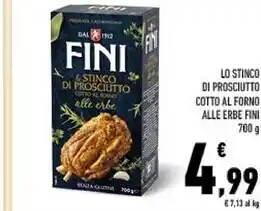 Conad Fini lo stinco di prosciutto cotto al forno alle erbe offerta