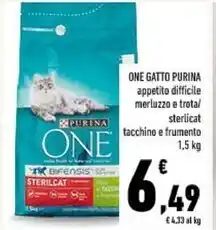 Conad Purina one gatto offerta