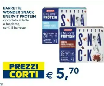 Esselunga Enervit 8 Snack Barrette Con Vitamina E Cioccolato Fondente offerta