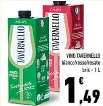 Conad Tavernello vino offerta