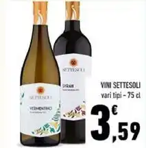 Conad Settesoli vini offerta