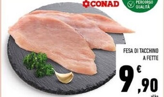 Conad Fesa di tacchino a fette offerta