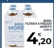 Conad Moretti birra filtrata a freddo offerta