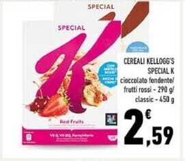 Conad Kelloggs cereali special k offerta