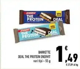 Conad Enervit barrette deal the protein offerta