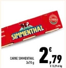 Conad Simmenthal carne offerta