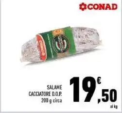 Conad Conad salame cacciatore d.o.p offerta