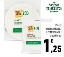 Conad Conad piatti biodegradabili e compostabili offerta