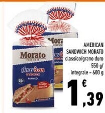 Conad Morato american sandwich offerta
