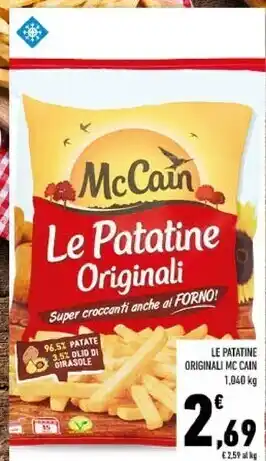 Conad Mc cain le patatine originali offerta