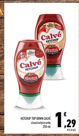 Conad Calvè ketchup top down offerta