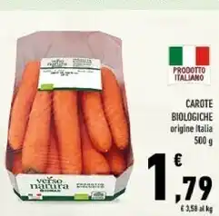 Conad Conad carote biologiche offerta