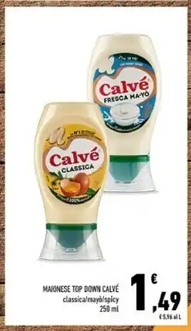 Conad Calvè maionese top down offerta