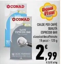 Conad Conad cialde per caffe qualita espresso bar offerta
