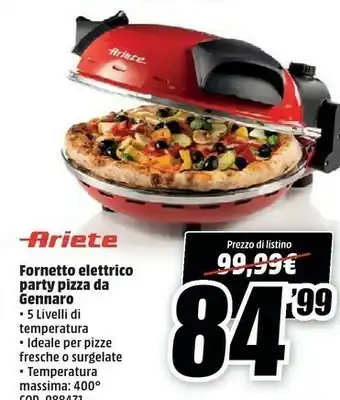 MediaWorld Ariete Forno Smeg offerta