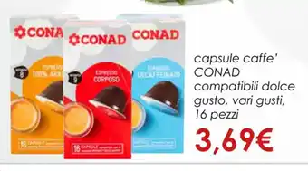 Conad Superstore capsule caffe' compatibili dolce gusto, vari gusti, 16 pezzi offerta