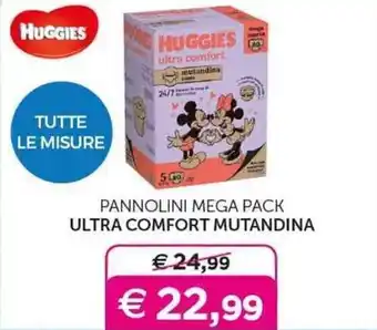 Universo Bimbo HUGGIES PANNOLINI MEGA PACK ULTRA COMFORT MUTANDINA offerta