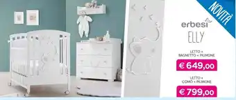 Universo Bimbo erbesi ELLY LETTO + BAGNETTO + PIUMONE offerta