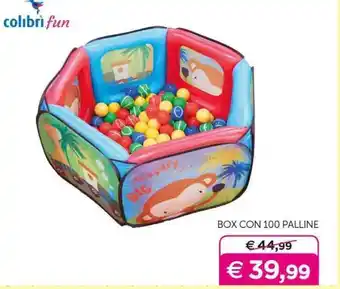 Universo Bimbo colibrì fun BOX CON 100 PALLINE offerta