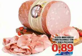 Alcisa Mortadella 2 Torri Nazionale con E Senza Pistacchi