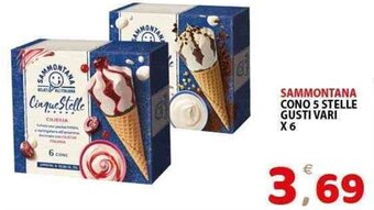 SAMMONTANA CONO 5 STELLE GUSTI VARI X6