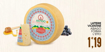 LATTERIE VICENTINE ASIAGO FORMA L'ETTO