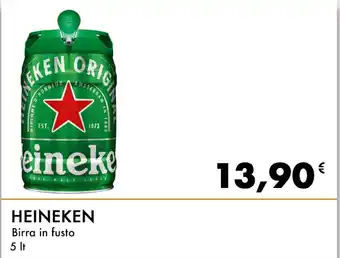 Iper Tosano HEINEKEN Birra in fusto 5 lt offerta