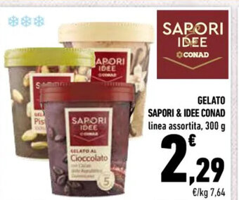 Conad GELATO SAPORI & IDEE CONAD 300 g offerta