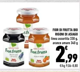 Conad FIOR DI FRUTTA BIO RIGONI DI ASIAGO 330 g/340 g offerta