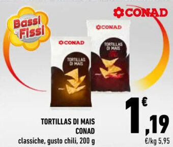 Conad TORTILLAS DI MAIS CONAD 200 g offerta