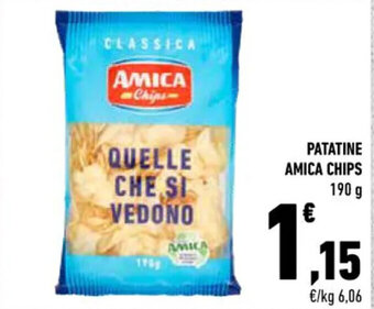 Conad PATATINE AMICA CHIPS 190 g offerta