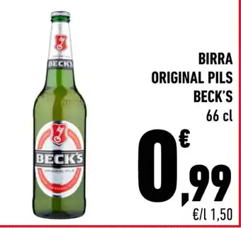 Conad BIRRA ORIGINAL PILS BECK'S 66 cl offerta